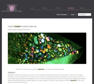 Emerald and alexandrite from Russia • A closer look
